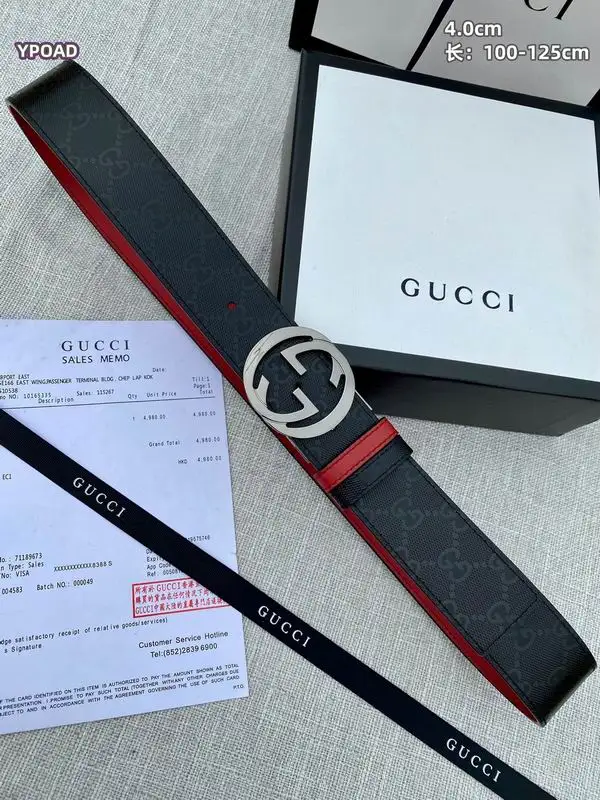 Gucci belt 40mmX100-125cm 8L22